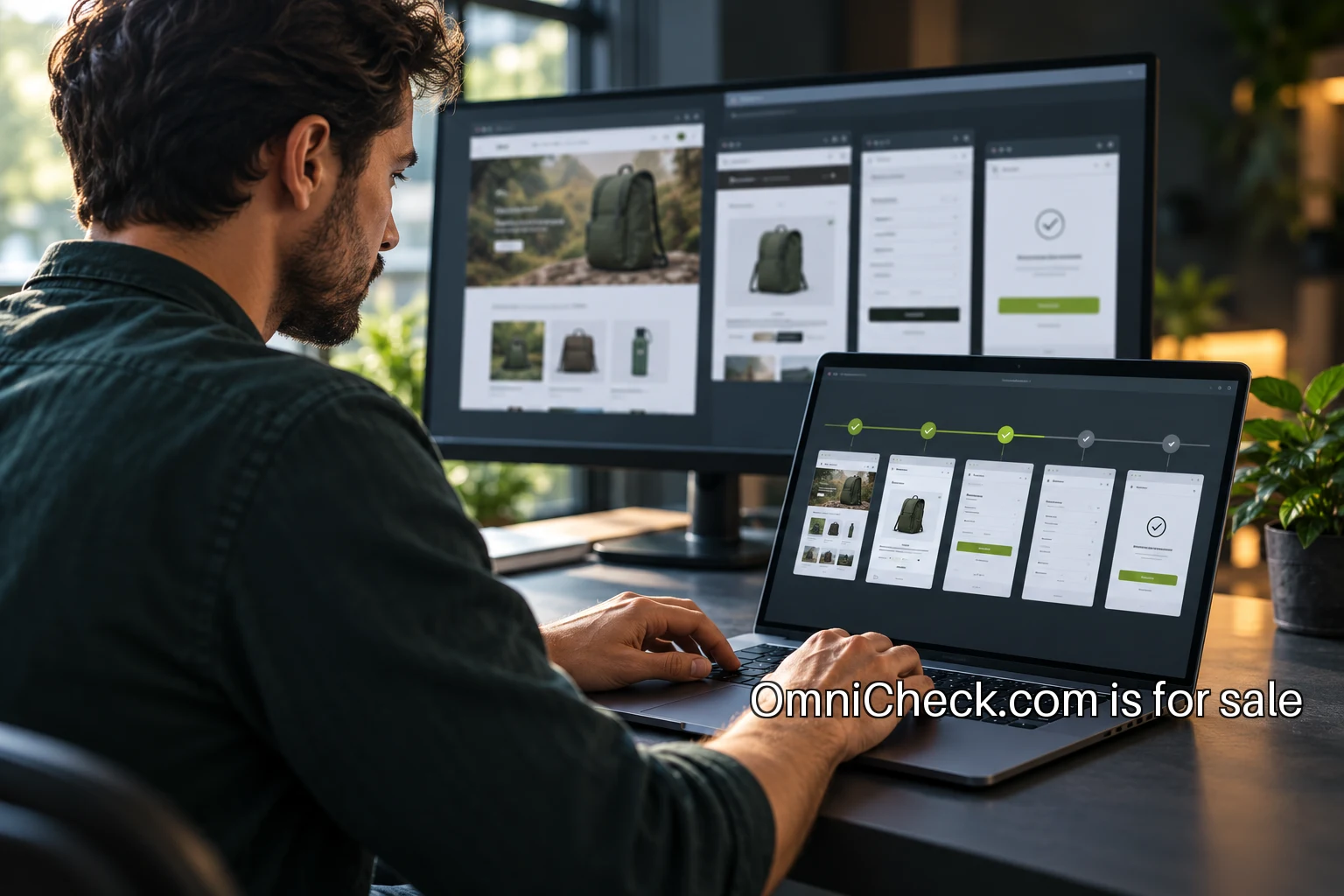 A software engineer reviewing a focused set of application checks